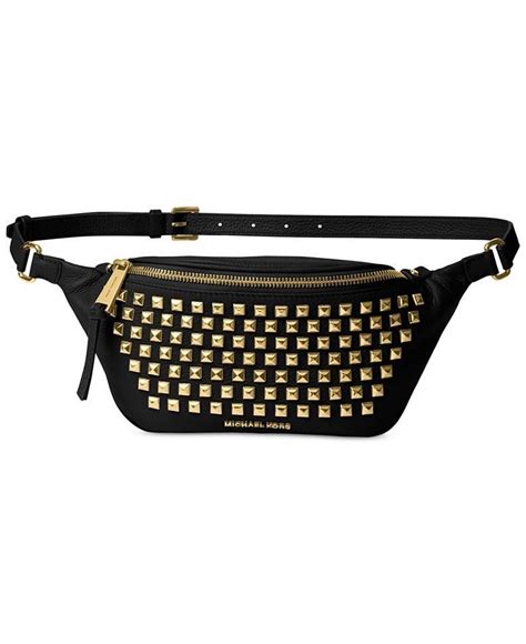 Rhea Zip Pyramid Stud Belt Bag 